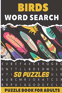 Birds Word Search Puzzle Book For Adults