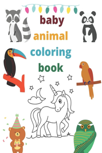 baby animal coloring book