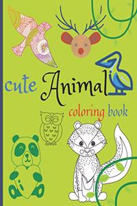 cute Animal coloring book
