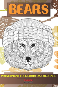 Principianti del libro da colorare - Mandala - Animali - Bears