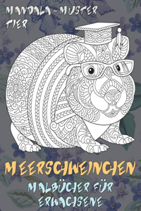 Malbücher für Erwachsene - Mandala-Muster - Tier - Meerschweinchen