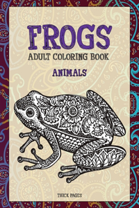 Adult Coloring Book Thick pages - Animals - Frogs