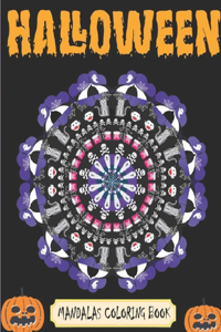 Halloween Mandalas Coloring Book