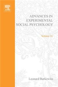 Adv Experimental Social Psychology, V 16