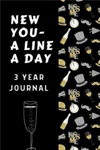 New You A Line A Day 3 Year Journal