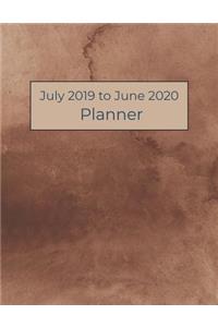 July 2019 to June 2020 Planner