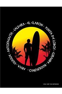 Chile Surf Fan Notebook