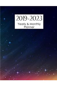 2019-2023 Yearly and Monthly Planner