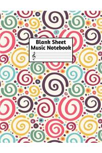 Blank Sheet Music Notebook