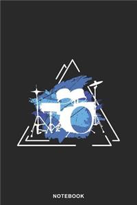 Drumset Instrument Art Graphic Notebook