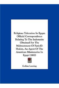 Religious Toleration in Egypt