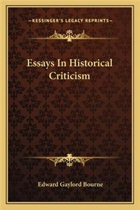 Essays in Historical Criticism