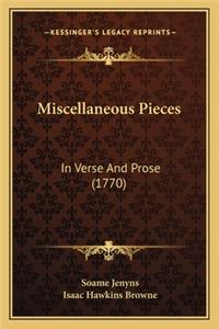 Miscellaneous Pieces