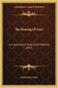 The Homing Of Ants