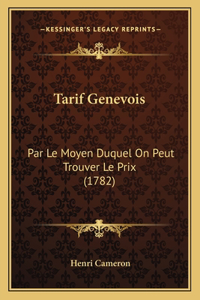 Tarif Genevois