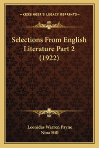 Selections From English Literature Part 2 (1922)