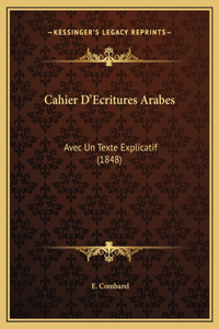 Cahier D'Ecritures Arabes