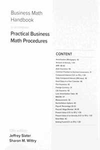 Business Math Handbook for Practical Business Math Procedures