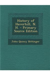 History of Haverhill, N. H.