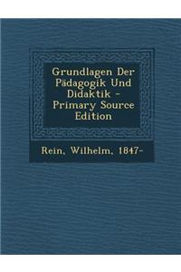 Grundlagen Der Padagogik Und Didaktik
