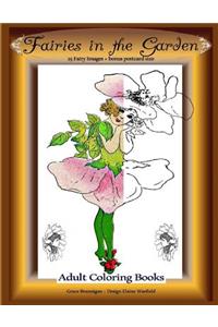 Fairies in the Garden: 25 Fairy Images Plus Bonus Postcard Size: Adult Coloring Books