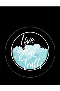 Live your Truth 8-1/2 x 11 Annotation Dot Grid Notebook