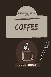 Coffee Shop Guestbook - Cafe Guestbook - Coffee Shop Accessories