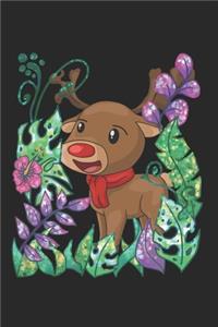 Christmas Reindeer Jungle Notebook