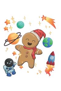 Christmas Gingerbread Man Universe Notebook