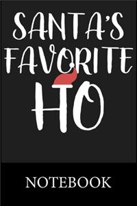 Santa's Favorite Ho Notebook