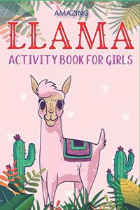 Amazing Llama Activity Book for Girls