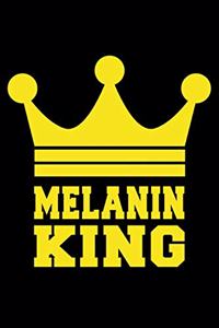 Melanin King Black History Month Journal Black Pride 6 x 9 120 pages notebook