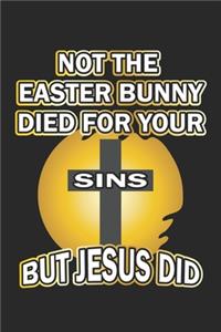 Not the easter bunny died for your sins but Jesus did