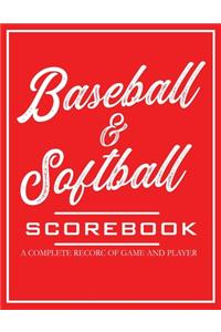 Baseball & Softball Scorebook