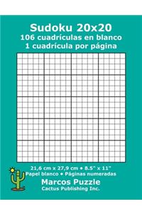 Sudoku 20x20 - 106 cuadrículas en blanco