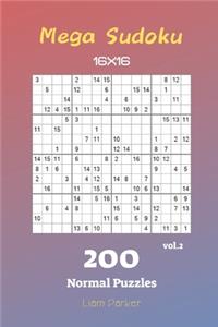 Mega Sudoku 16x16 - 200 Normal Puzzles vol.2