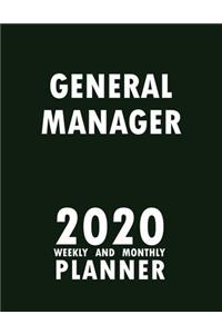 General Manager 2020 Weekly and Monthly Planner