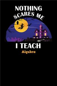 Nothing Scares Me I Teach Algebra