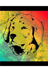 Great Pyrenees Color Burst Notebook