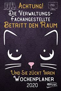 Achtung! Die Verwaltungs-Fachangestellte betritt den Raum und Sie zückt Ihren Wochenplaner 2020: DIN A5 Kalender / Terminplaner / Wochenplaner 2020 12 Monate: Januar bis Dezember 2020 - Jede Woche auf 2 Seiten