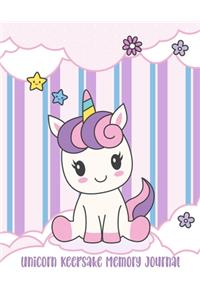 Unicorn Keepsake Memory Journal