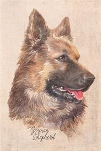 German Shepherd Dog Portrait Notebook