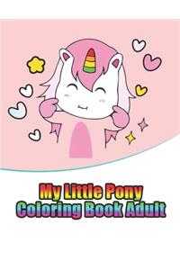 my little pony coloring book adult