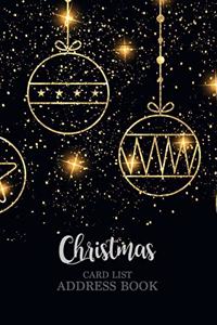 Christmas card list address book