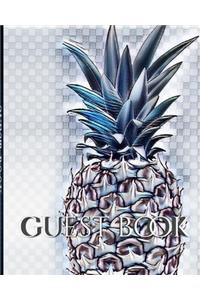 pineapple Hospitality stylish blank guest Book. designer sir Michael Huhn Edition