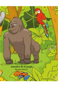 Animales de la jungla libro para colorear 1