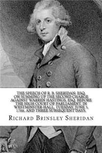 The speech of R. B. Sheridan
