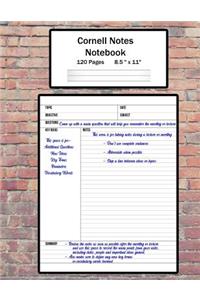 Cornell Notes Notebook