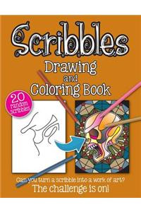 Scribbles Drawing and Colouring Book