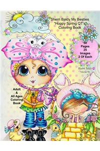 Sherri Baldy My-Besties Hoppy Spring QT's Coloring Book